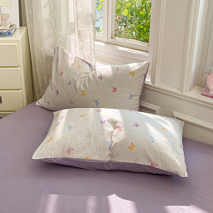 91家纺网 家纺一手货源 找家纺 （总）梦卓家纺 2026新款超柔云感木棉双层纱四件套