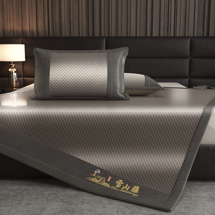 （总）yyds网供 2026新款礼品团购PE雪藤席新中式冰藤席凉席空调席子-PE雪山藤