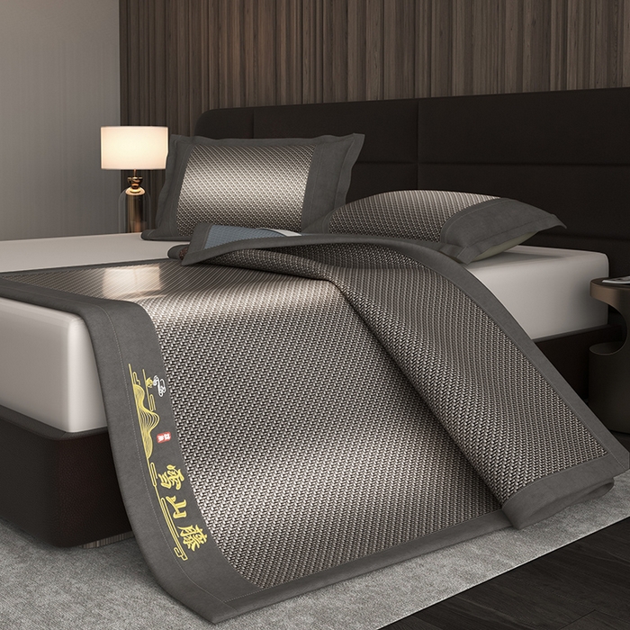 91家纺网 家纺一手货源 找家纺 （总）yyds网供 2026新款礼品团购PE雪藤席新中式冰藤席凉席空调席子-PE雪山藤