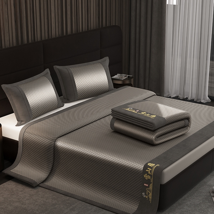 91家纺网 家纺一手货源 找家纺 （总）yyds网供 2026新款礼品团购PE雪藤席新中式冰藤席凉席空调席子-PE雪山藤