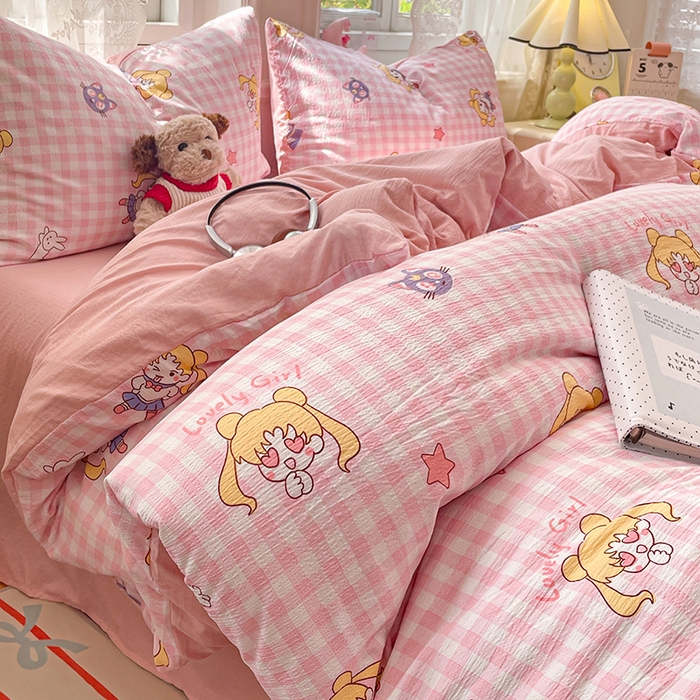 91家纺网 家纺一手货源 找家纺 （总）梦卓家纺 2026新款超柔云感木棉双层纱四件套