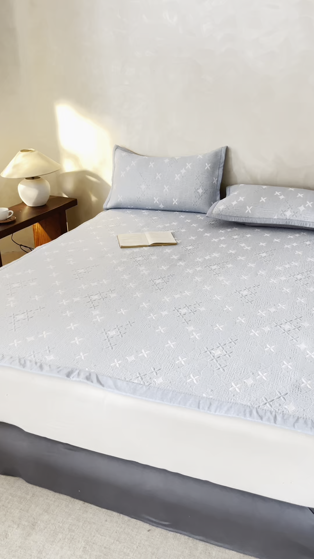 91家纺网 家纺一手货源 找家纺 （总）慕木家纺 2026新款冰豆豆满天星凉席床笠席子凉席