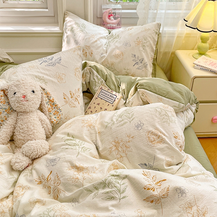 91家纺网 家纺一手货源 找家纺 （总）梦卓家纺 2026新款超柔云感木棉双层纱四件套