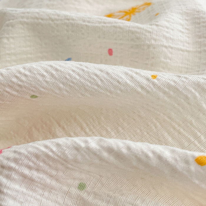 91家纺网 家纺一手货源 找家纺 梦卓家纺 2026新款云感木棉双层纱单品被套 紫梦蝶