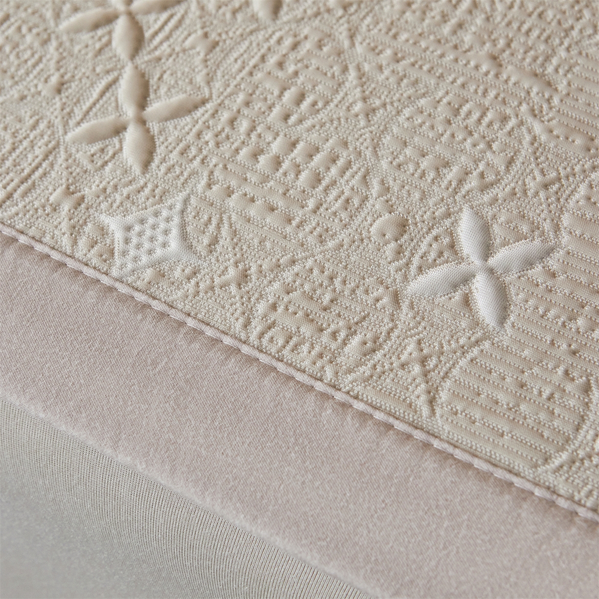 91家纺网 家纺一手货源 找家纺 慕木家纺 2026新款冰豆豆满天星凉席床笠席子凉席 床席款-满天星-卡其