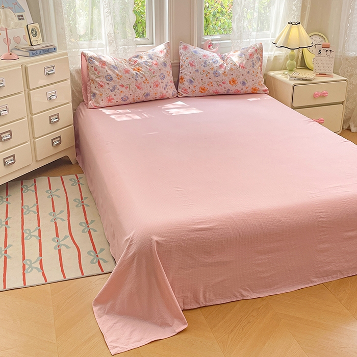 91家纺网 家纺一手货源 找家纺 梦卓家纺 2026新款云感木棉双层纱单品被套 花梦