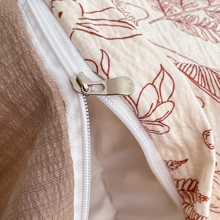 91家纺网 家纺一手货源 找家纺 梦卓家纺 2026新款云感木棉双层纱单品被套 蘑菇小兔屋