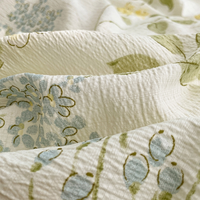 91家纺网 家纺一手货源 找家纺 梦卓家纺 2026新款云感木棉双层纱单品被套 青蔓