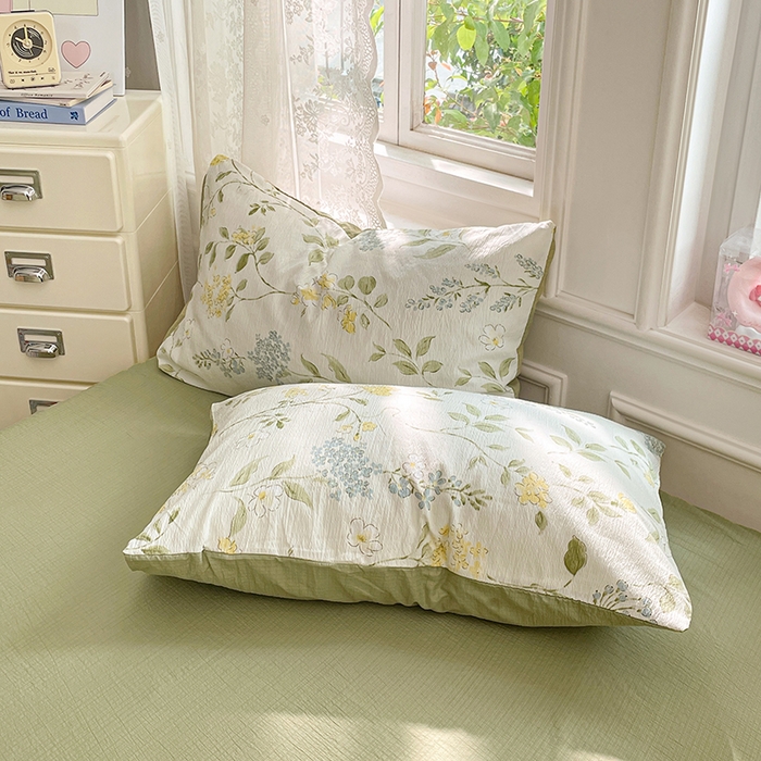 91家纺网 家纺一手货源 找家纺 梦卓家纺 2026新款云感木棉双层纱单品被套 青蔓