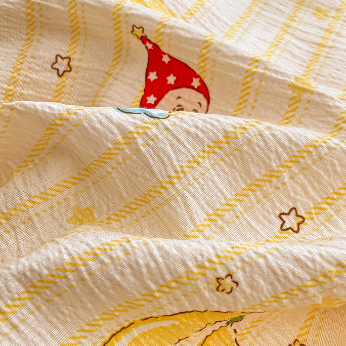 91家纺网 家纺一手货源 找家纺 梦卓家纺 2026新款云感木棉双层纱单品被套 星空仔