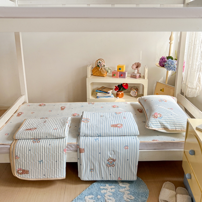 91家纺网 家纺一手货源 找家纺 （总）卡普家居 2026新款A类锦氨凉感印花夏被床盖床单款三件套