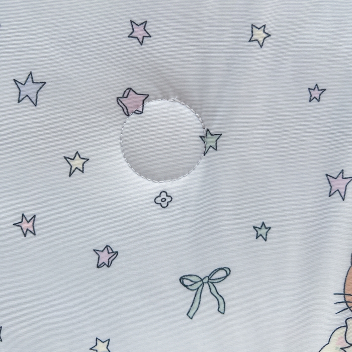 91家纺网 家纺一手货源 找家纺 卡普家居 2026新款A类锦氨凉感印花夏被床盖床单款三件套 萌兔星愿