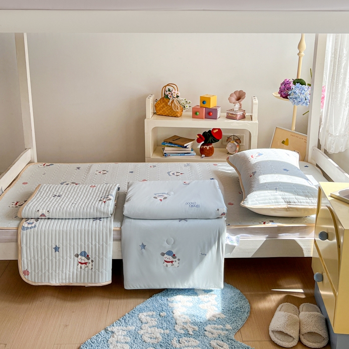 卡普家居 2026新款A类锦氨凉感印花夏被床盖床单款三件套 帕恰狗