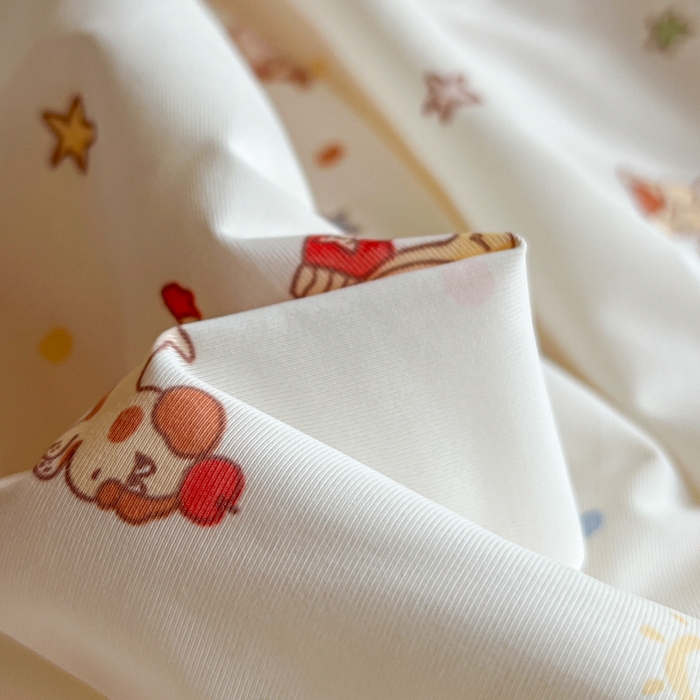 91家纺网 家纺一手货源 找家纺 卡普家居 2026新款A类锦氨凉感印花夏被床盖床单款三件套 星星人