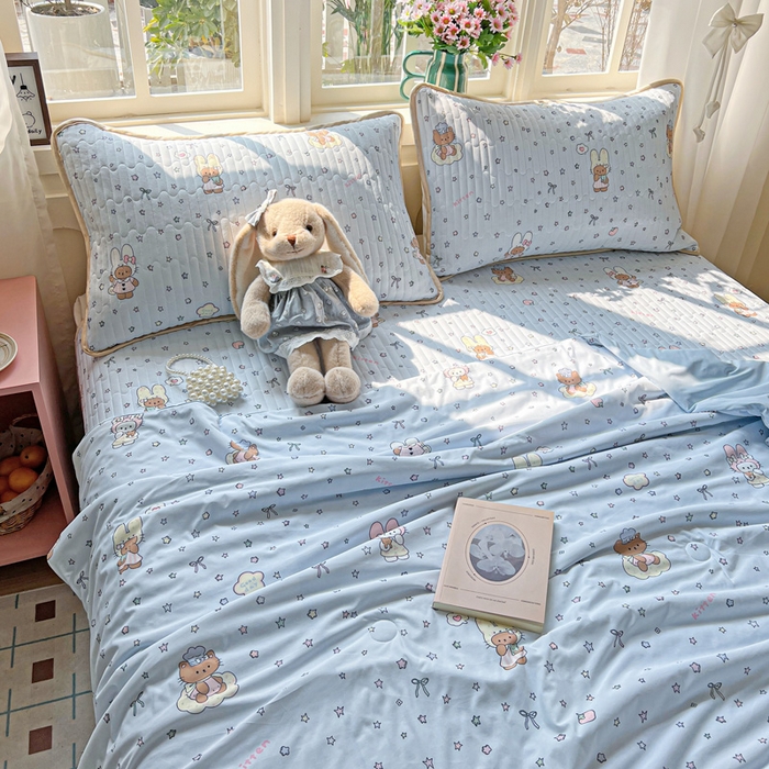 91家纺网 家纺一手货源 找家纺 （总）卡普家居 2026新款A类锦氨凉感印花夏被