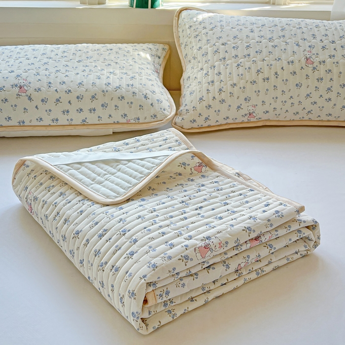 91家纺网 家纺一手货源 找家纺 （总）卡普家居 2026新款A类锦氨凉感印花单床盖凉席