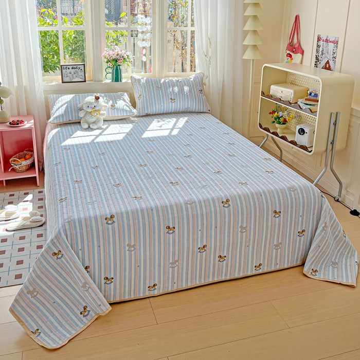 91家纺网 家纺一手货源 找家纺 （总）卡普家居 2026新款A类锦氨凉感印花单床盖凉席