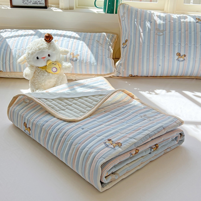 91家纺网 家纺一手货源 找家纺 （总）卡普家居 2026新款A类锦氨凉感印花夏被