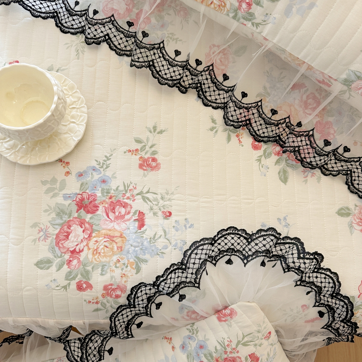 91家纺网 家纺一手货源 找家纺 恋尚 2026春夏新款全棉纯棉印花单床裙床裙单件控价床裙135起床裙三件170起 露梦花舍