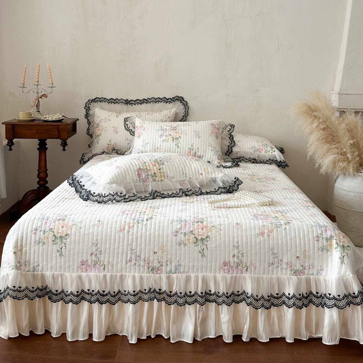 恋尚 2026春夏新款全棉纯棉印花单床盖床盖单件床盖控价140起床盖三件控价175起 春薇花信