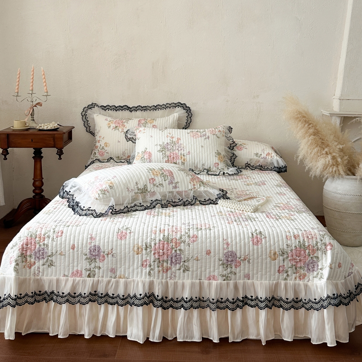 恋尚 2026春夏新款全棉纯棉印花单床盖床盖单件床盖控价140起床盖三件控价175起 繁花香颂