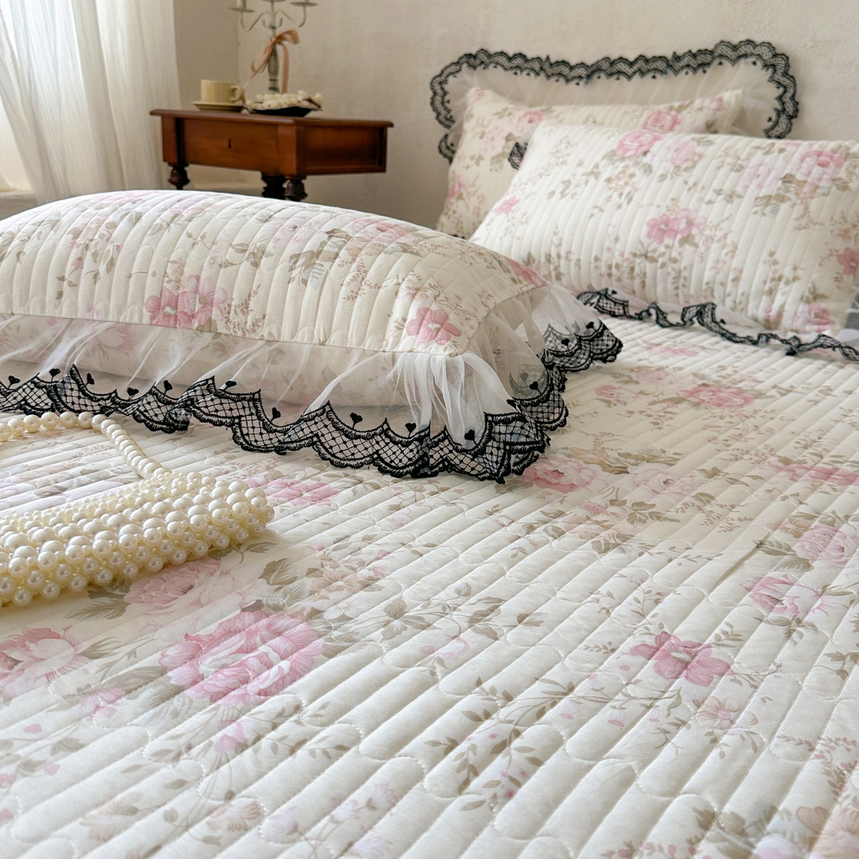 91家纺网 家纺一手货源 找家纺 恋尚 2026春夏新款全棉纯棉印花单床盖床盖单件床盖控价140起床盖三件控价175起 花蔓日记