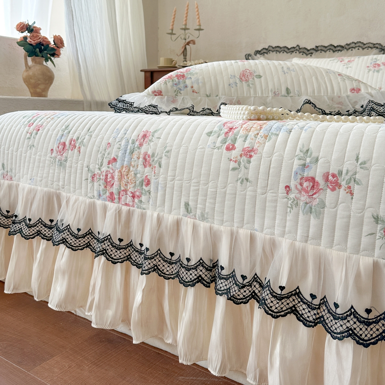 91家纺网 家纺一手货源 找家纺 恋尚 2026春夏新款全棉纯棉印花单床盖床盖单件床盖控价140起床盖三件控价175起 露梦花舍