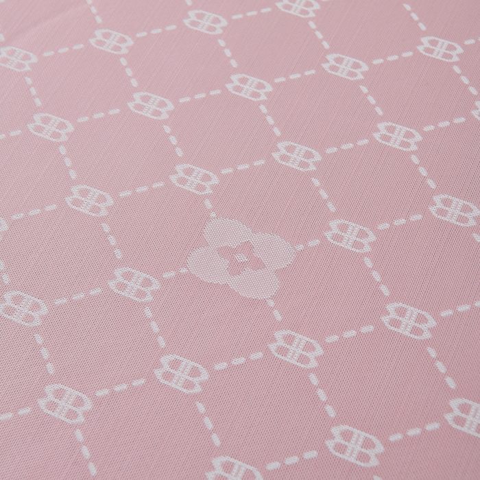 91家纺网 家纺一手货源 找家纺 小牛席业 2026春夏新款轻奢菱格提花冰丝席凉席席子空调软席 粉色