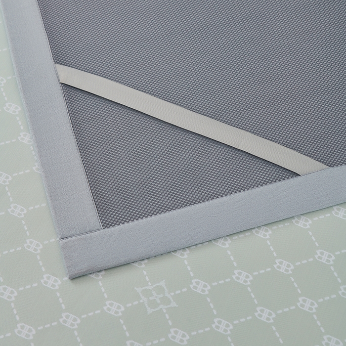 91家纺网 家纺一手货源 找家纺 小牛席业 2026春夏新款轻奢菱格提花冰丝席凉席席子空调软席 抹茶