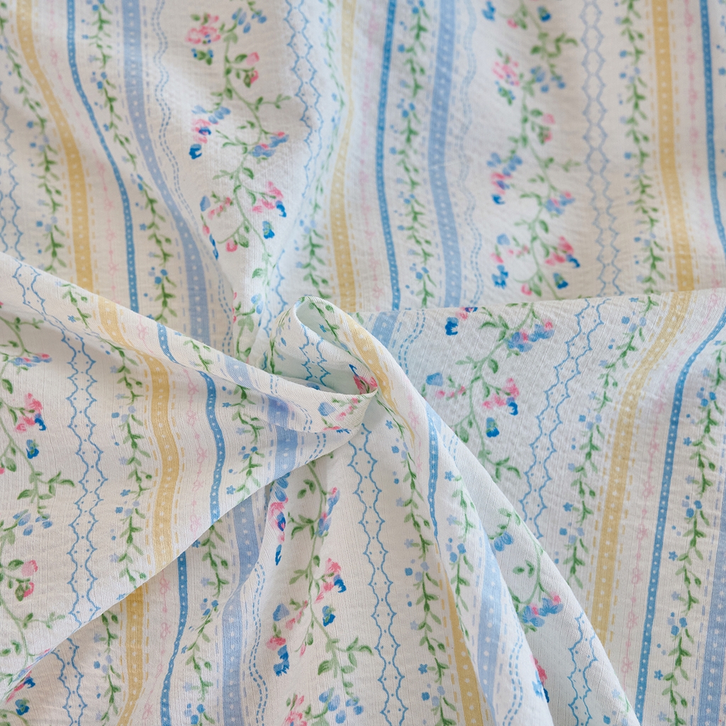 91家纺网 家纺一手货源 找家纺 （总）钰锦珀家纺 2026春夏新款云感皱皱纱镂空花边三件套四件套