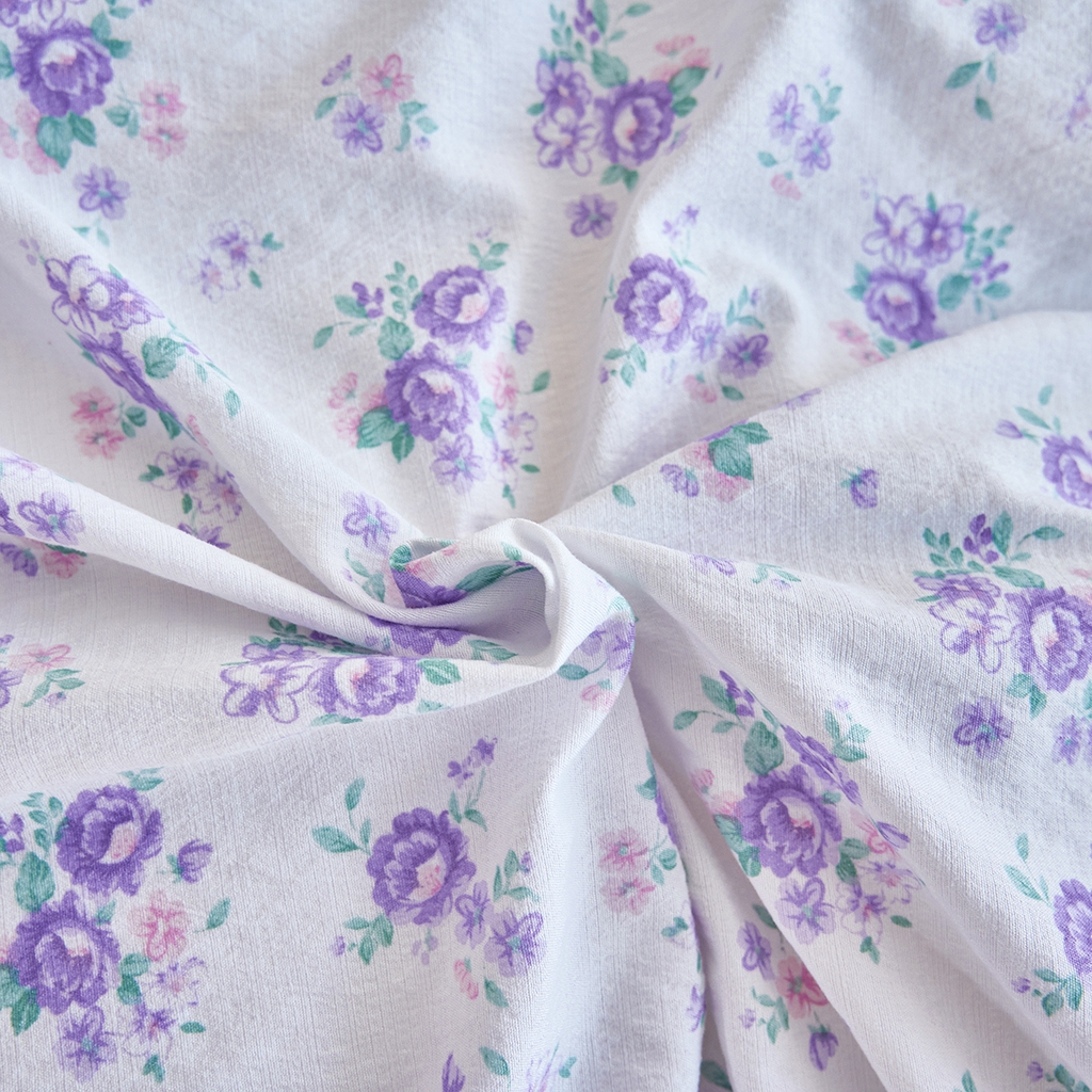 91家纺网 家纺一手货源 找家纺 钰锦珀家纺 2026春夏新款云感皱皱纱镂空花边三件套四件套 春晓