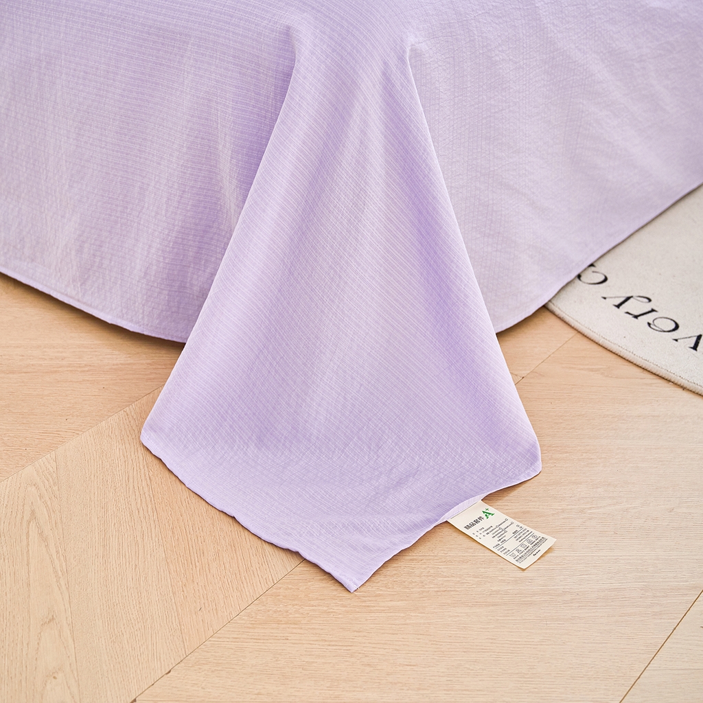 91家纺网 家纺一手货源 找家纺 钰锦珀家纺 2026春夏新款云感皱皱纱镂空花边三件套四件套 春晓