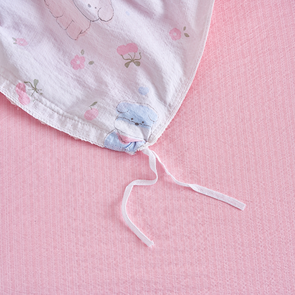 91家纺网 家纺一手货源 找家纺 钰锦珀家纺 2026春夏新款云感皱皱纱镂空花边三件套四件套 狗狗派对