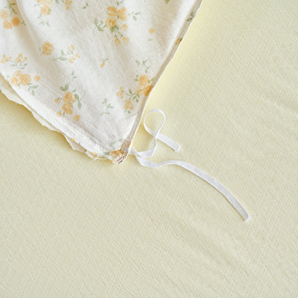 91家纺网 家纺一手货源 找家纺 钰锦珀家纺 2026春夏新款云感皱皱纱镂空花边三件套四件套 梨花落