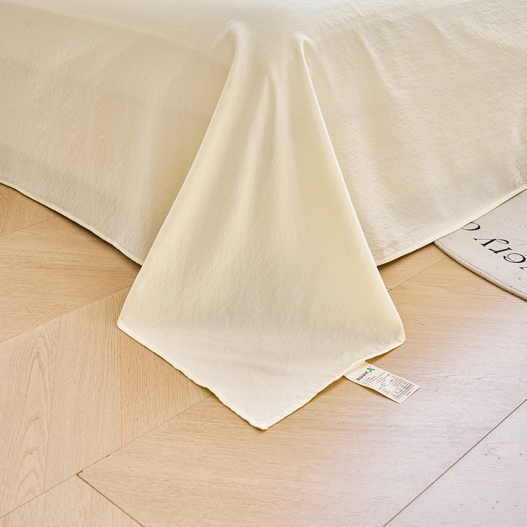 91家纺网 家纺一手货源 找家纺 钰锦珀家纺 2026春夏新款云感皱皱纱镂空花边三件套四件套 洛克庄园