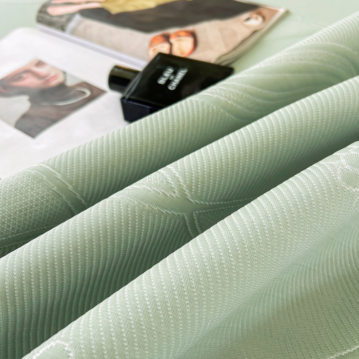 91家纺网 家纺一手货源 找家纺 库里梦家纺 2026新款高克重复合蕾丝花边PE高分子凉席-床裙款 芳菲-绿色