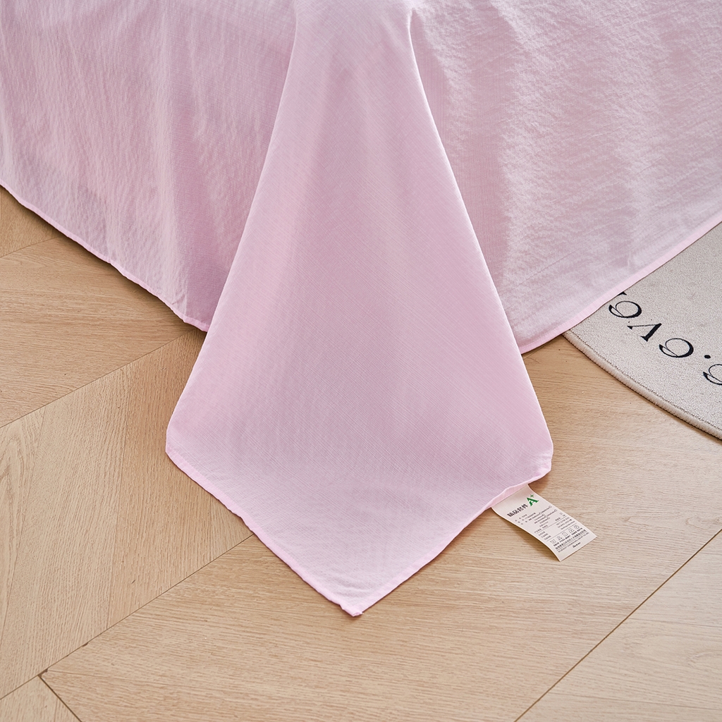 91家纺网 家纺一手货源 找家纺 钰锦珀家纺 2026春夏新款云感皱皱纱镂空花边三件套四件套 悠野