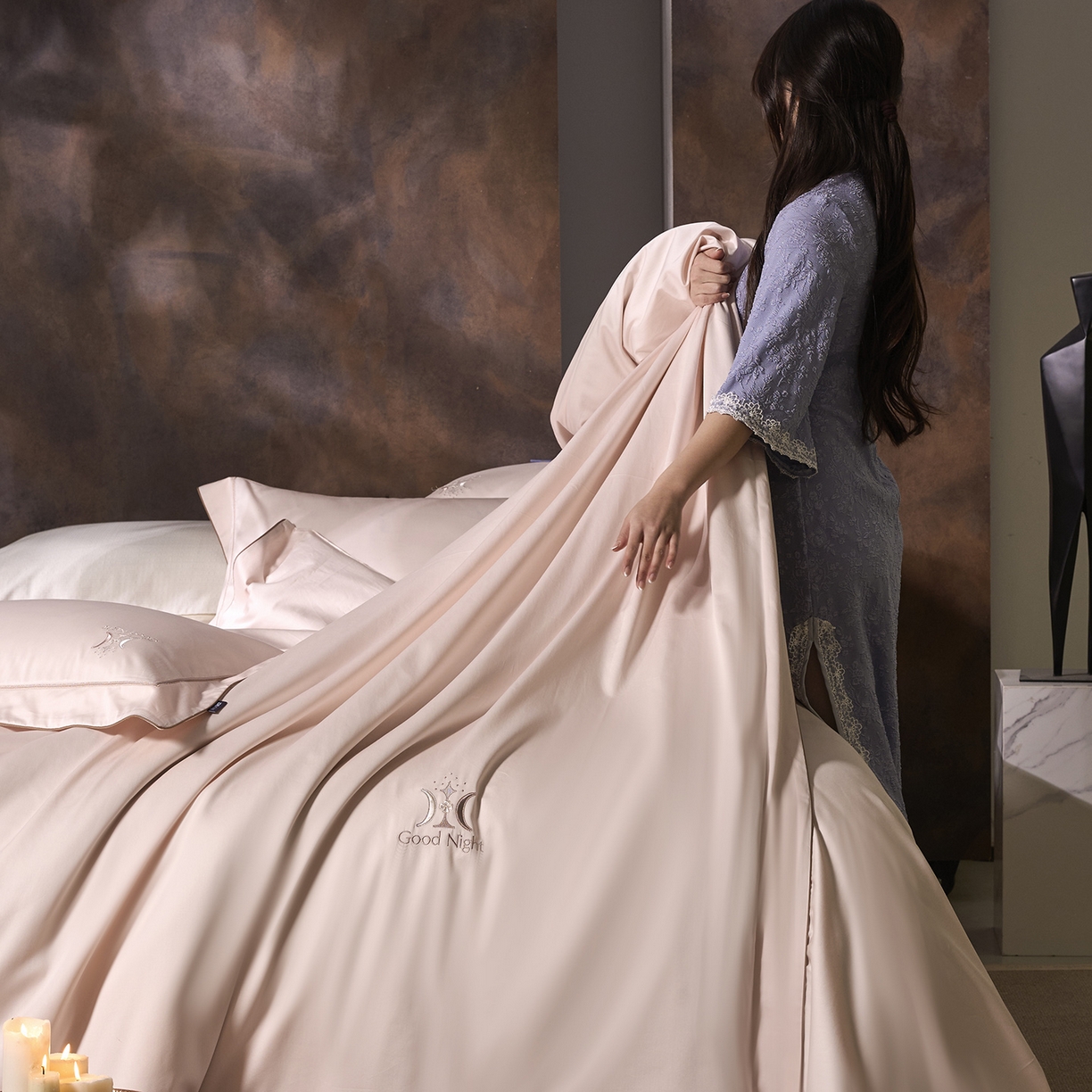 91家纺网 家纺一手货源 找家纺 （总）玖玖爱家纺 2026新款奢织黄金长绒棉四件套晚安好梦系列