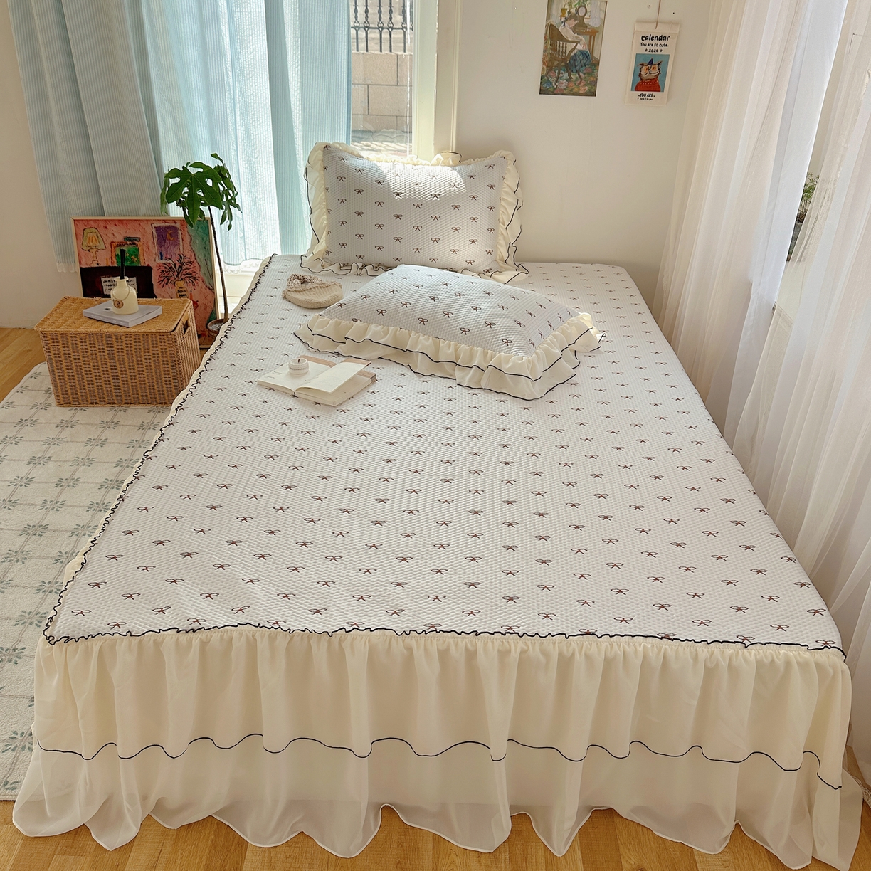 91家纺网 家纺一手货源 找家纺 （总）山茶家居-原创设计（原山茶家纺） 2026新款pe果冻提花席凉席-芭蕾结语