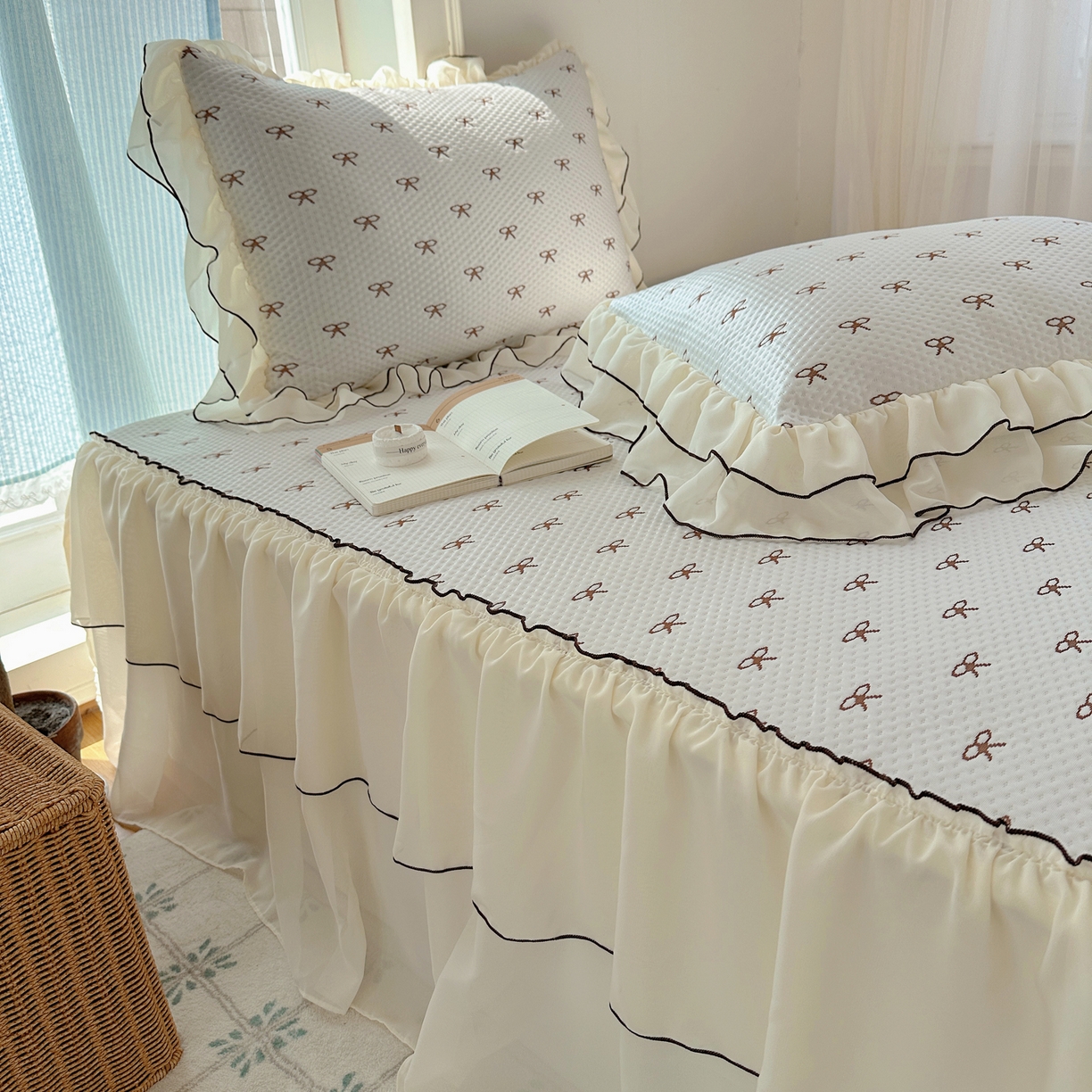 91家纺网 家纺一手货源 找家纺 （总）山茶家居-原创设计（原山茶家纺） 2026新款pe果冻提花席凉席-芭蕾结语