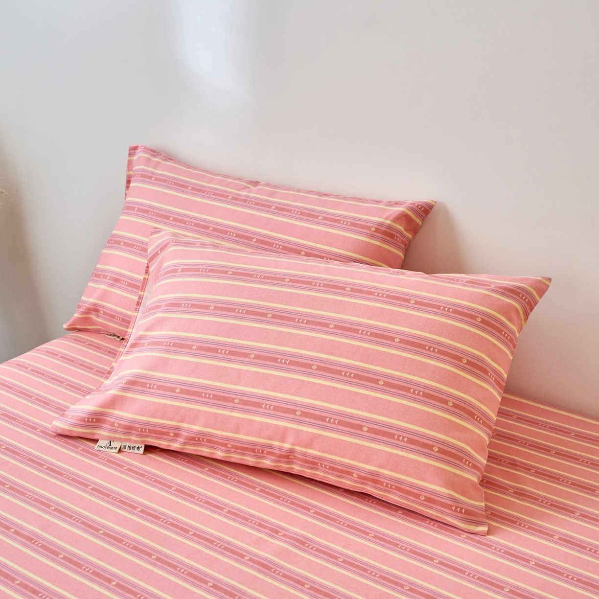 91家纺网 家纺一手货源 找家纺 （总）春皖家纺 2026新款全棉老粗布普通款单枕套枕套单件