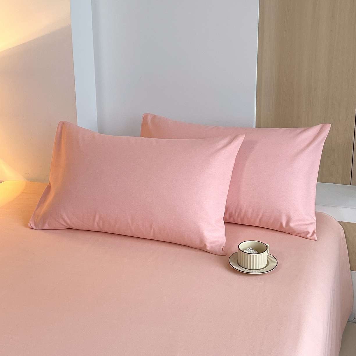 91家纺网 家纺一手货源 找家纺 （总）春皖家纺 2026新款全棉老粗布普通款单枕套枕套单件