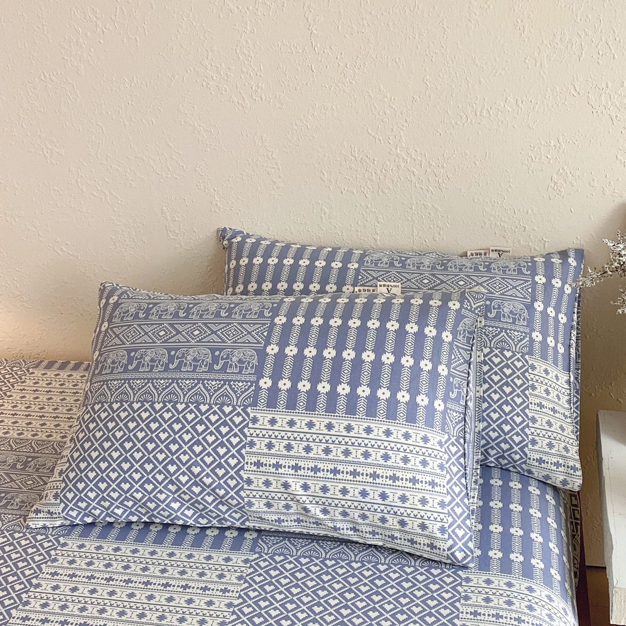 91家纺网 家纺一手货源 找家纺 （总）春皖家纺 2026新款全棉老粗布普通款单枕套枕套单件