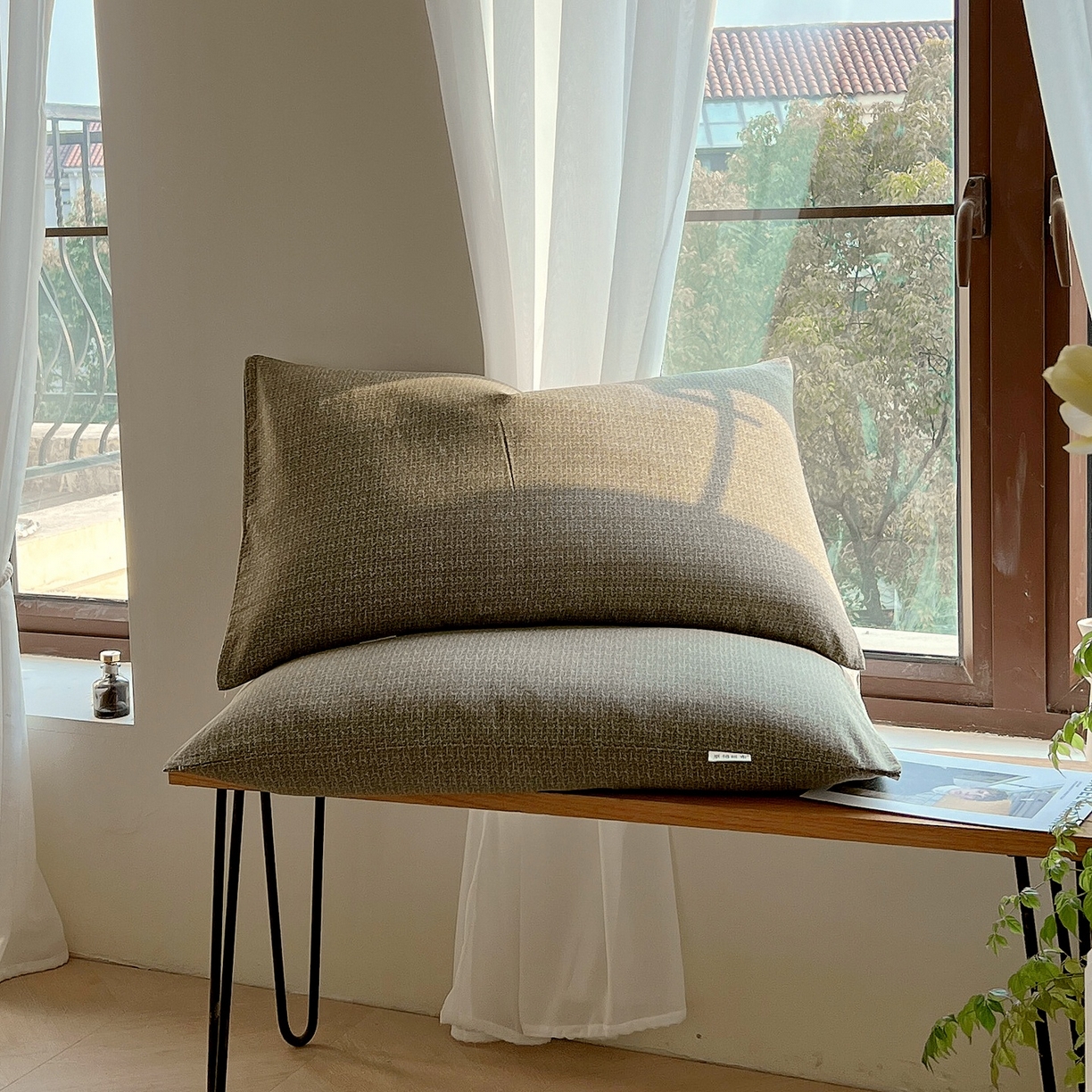 91家纺网 家纺一手货源 找家纺 （总）春皖家纺 2026新款全棉老粗布普通款单枕套枕套单件