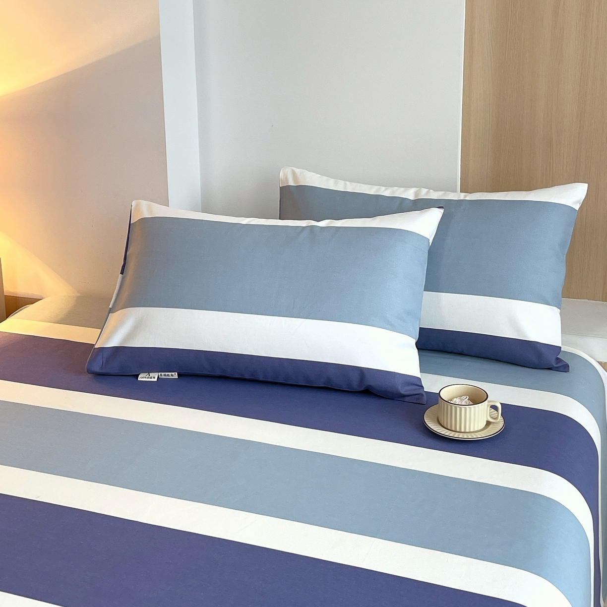 91家纺网 家纺一手货源 找家纺 （总）春皖家纺 2026新款全棉老粗布普通款单枕套枕套单件