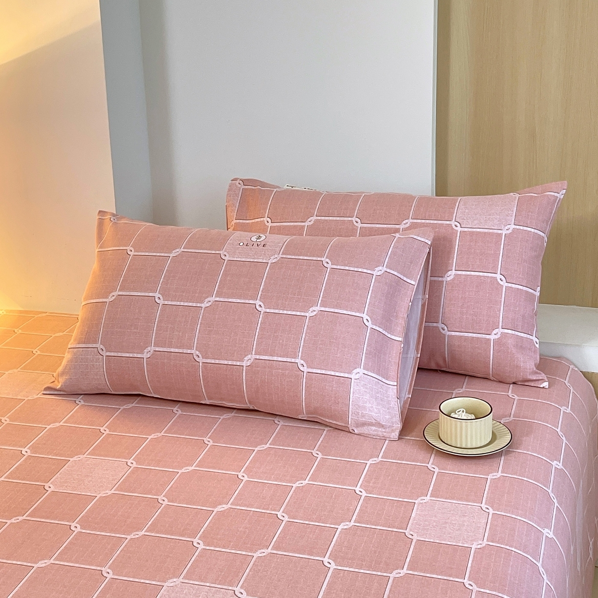 91家纺网 家纺一手货源 找家纺 （总）春皖家纺 2026新款全棉老粗布普通款单枕套枕套单件