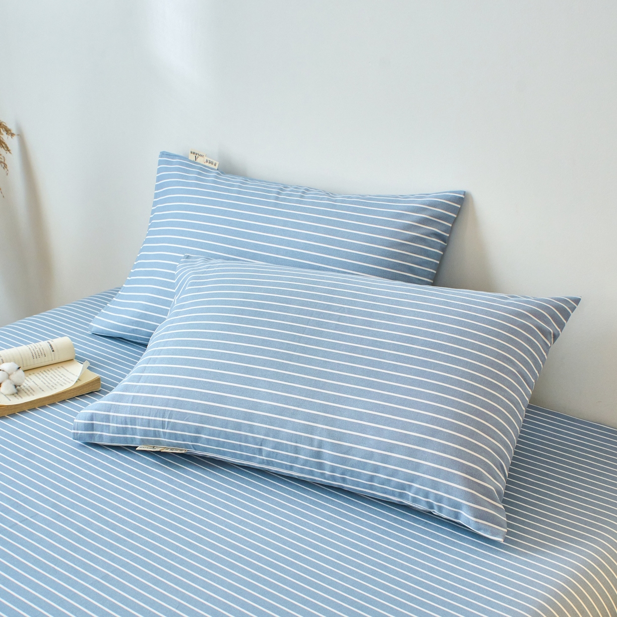 91家纺网 家纺一手货源 找家纺 春皖家纺 2026新款全棉老粗布普通款单枕套枕套单件 细川-聚