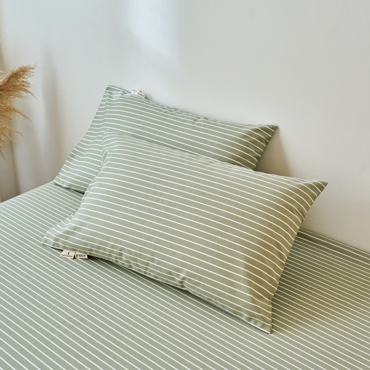 91家纺网 家纺一手货源 找家纺 （总）春皖家纺 2026新款全棉老粗布普通款单枕套枕套单件