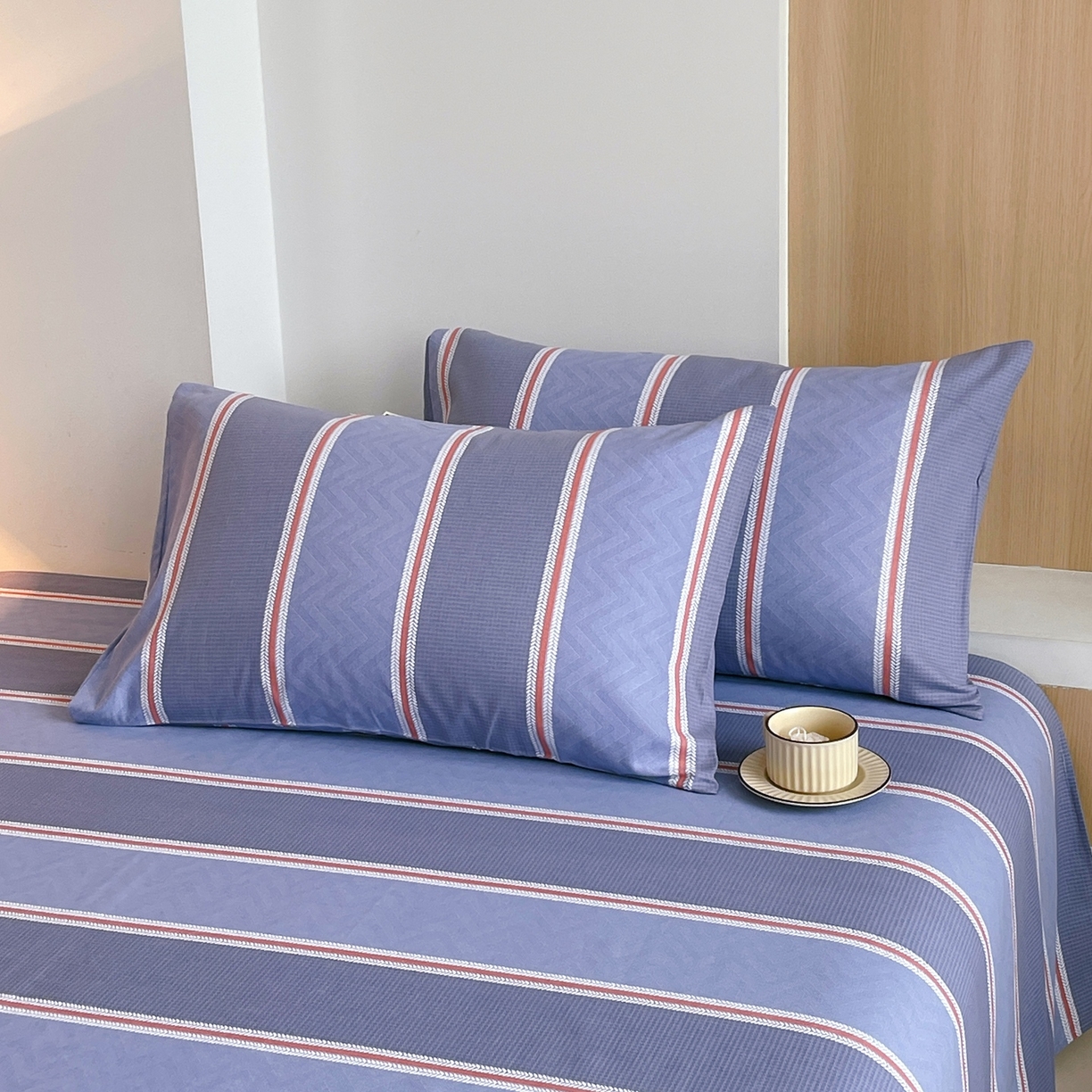 91家纺网 家纺一手货源 找家纺 （总）春皖家纺 2026新款全棉老粗布普通款单枕套枕套单件