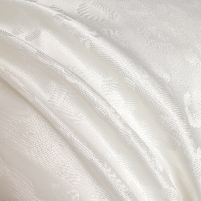 91家纺网 家纺一手货源 找家纺 首尔家纺 2026新款水洗真丝拼接款豹纹提花四件套 豹纹-米白